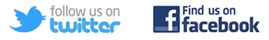 Twitter and Facebook icon